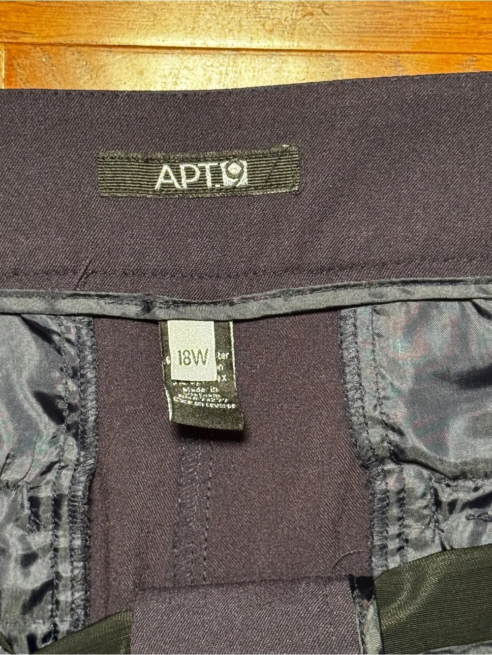 Apt. 9 | Women’s Plus Navy Straight Leg Dress Pants 18W - Picture 8 of 9
